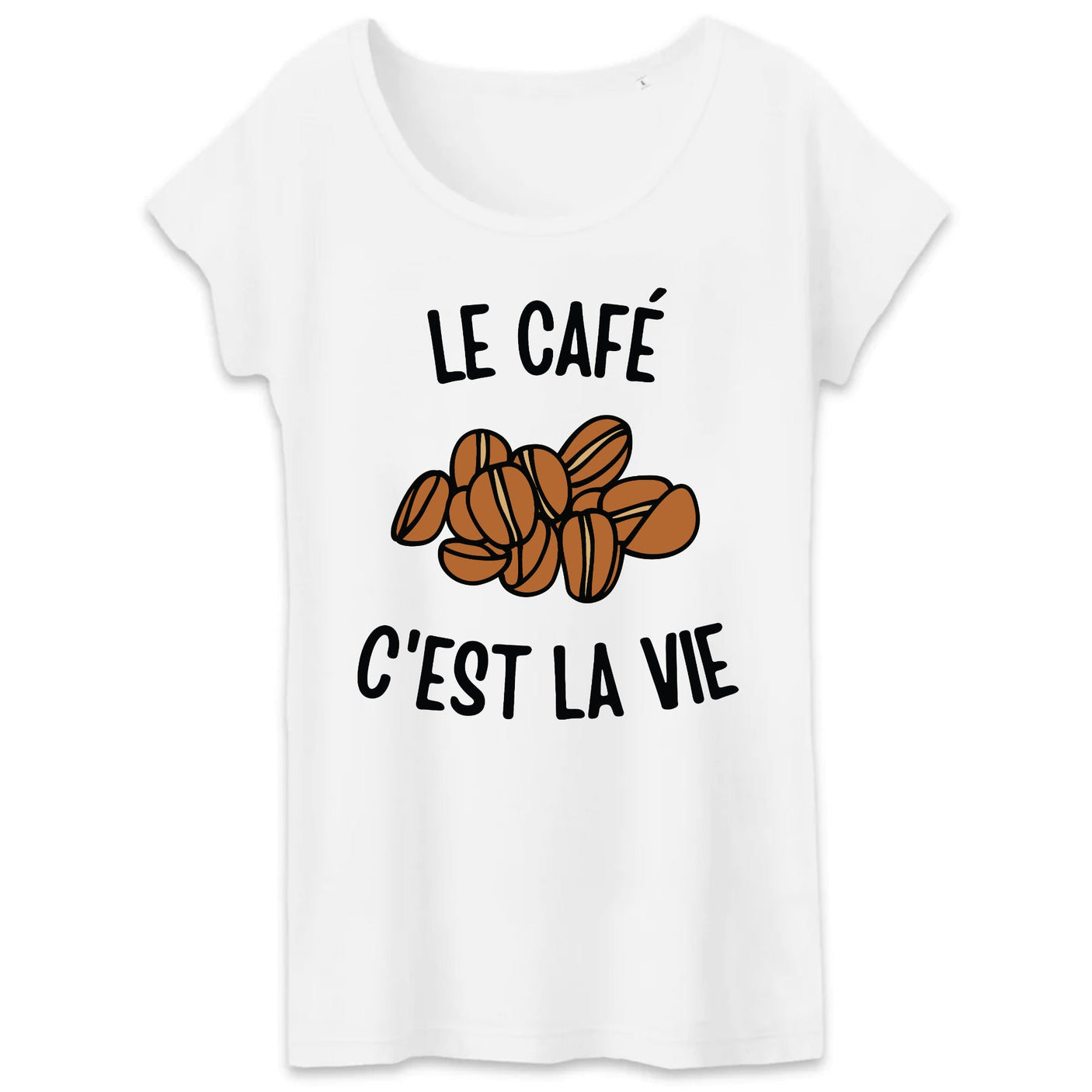 T-Shirt Femme Le café c'est la vie 