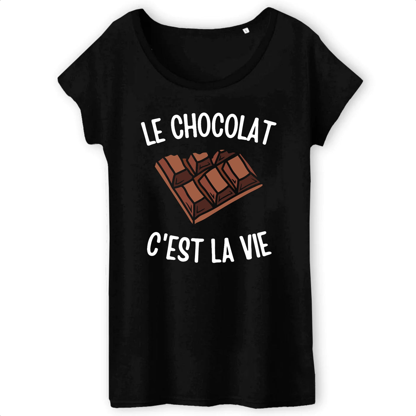 T-Shirt Femme Le chocolat c'est la vie 