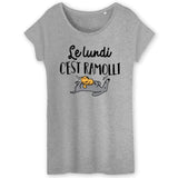 T-Shirt Femme Le lundi c'est ramolli 