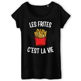 T-Shirt Femme Les frites c'est la vie 