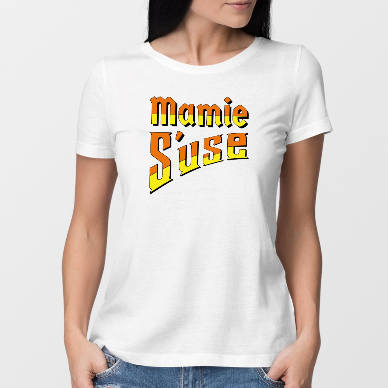 T-Shirt Femme Mamie s'use Blanc