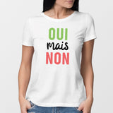 T-Shirt Femme Oui mais non Blanc