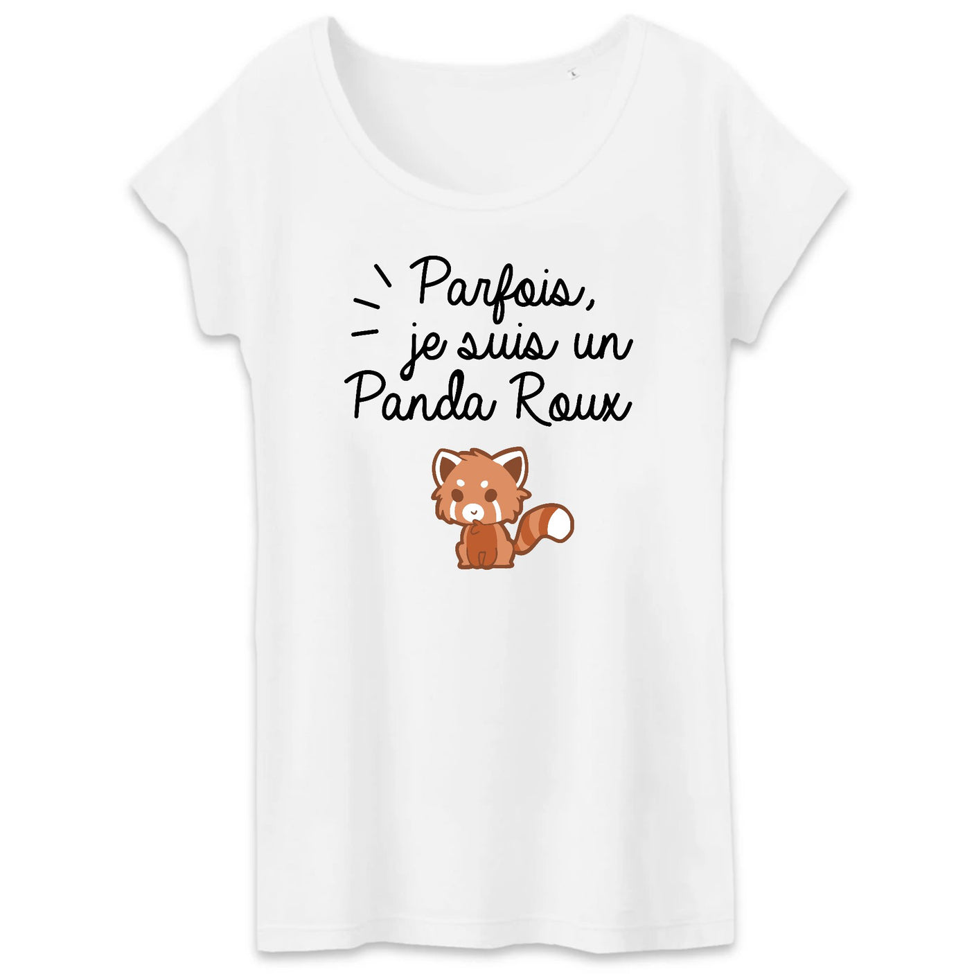 T-Shirt Femme Panda roux 