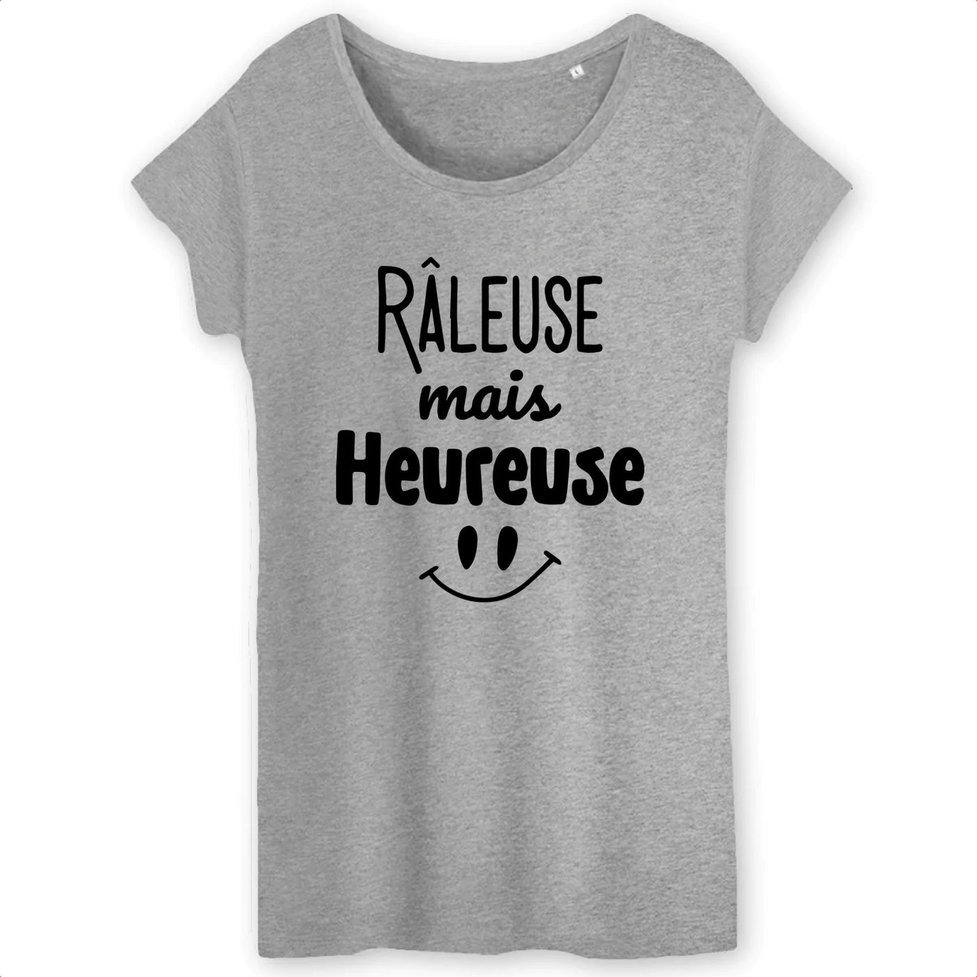 T-Shirt Femme Râleuse mais heureuse 