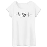 T-Shirt Femme Rythme cardiaque foot 