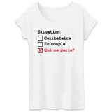 T-Shirt Femme Situation célibataire 