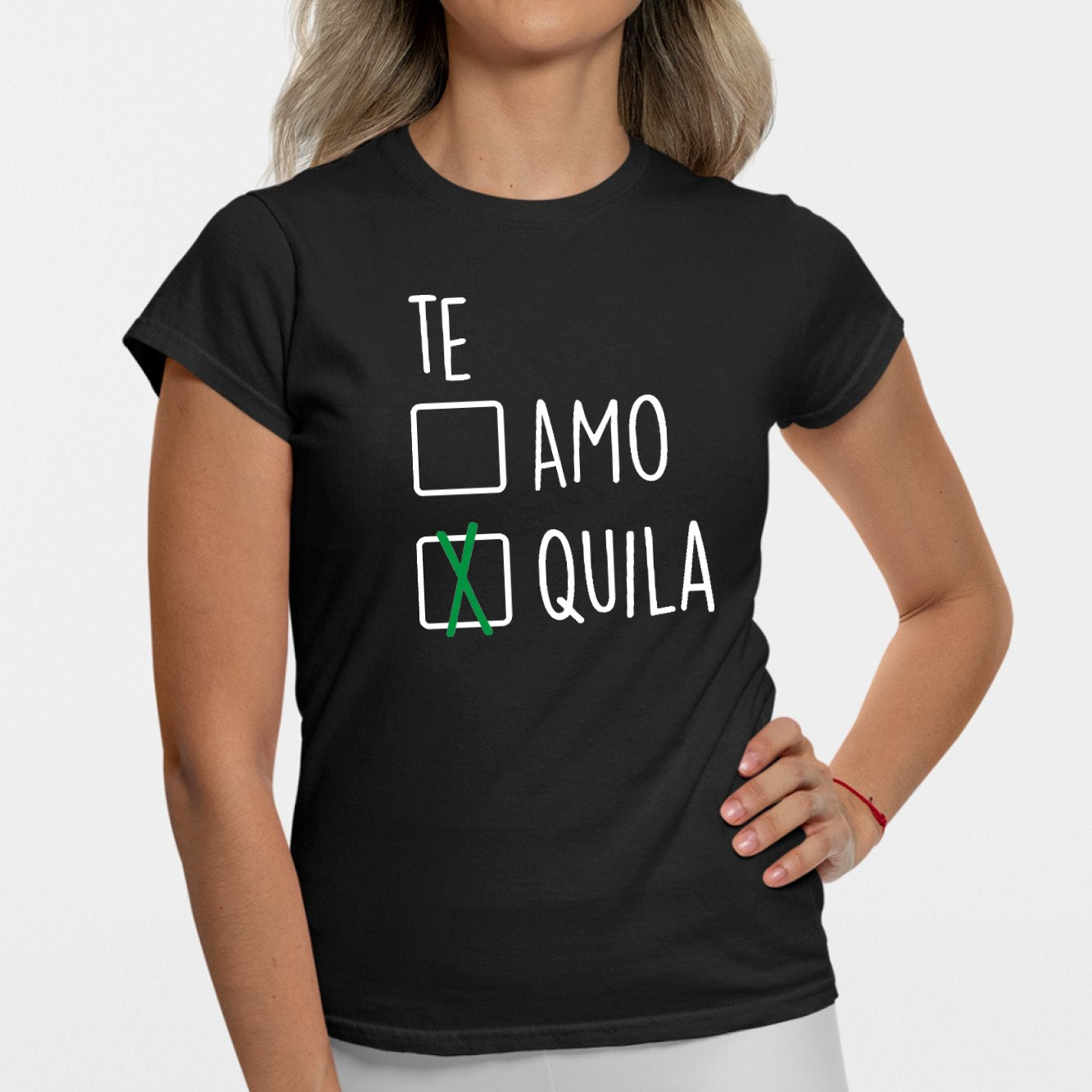 T-Shirt Femme Te amo tequila Noir