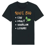 T-Shirt Homme 100% bio eau malt houblon levure 