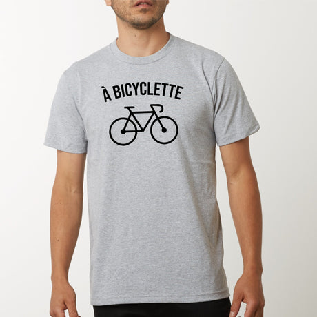 T-Shirt Homme À bicyclette Gris