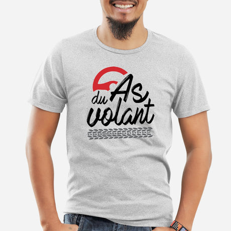 T-Shirt Homme As du volant Gris