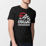 T-Shirt Homme As du volant Noir