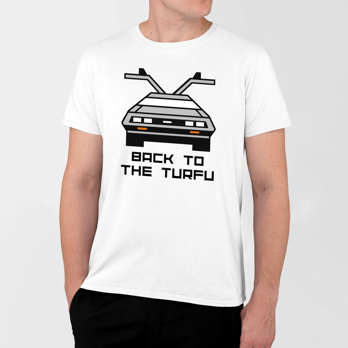 T-Shirt Homme Back to the turfu Blanc