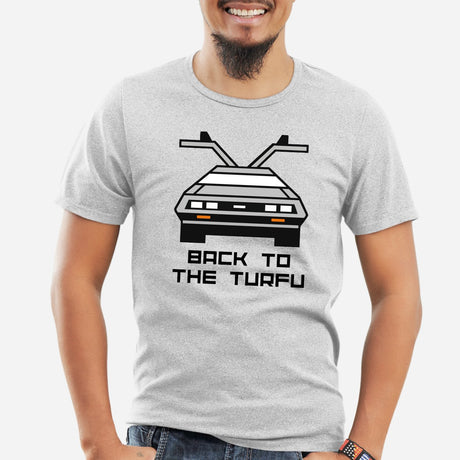 T-Shirt Homme Back to the turfu Gris