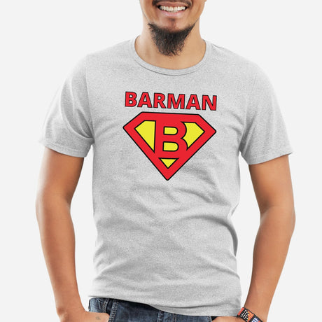 T-Shirt Homme Barman Gris