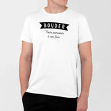 T-Shirt Homme Bouder pour parvenir à ses fins Blanc