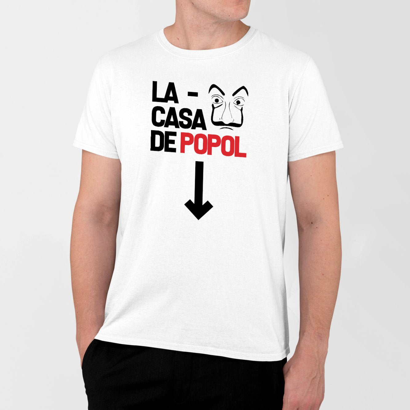 T-Shirt Homme Casa de popol Blanc