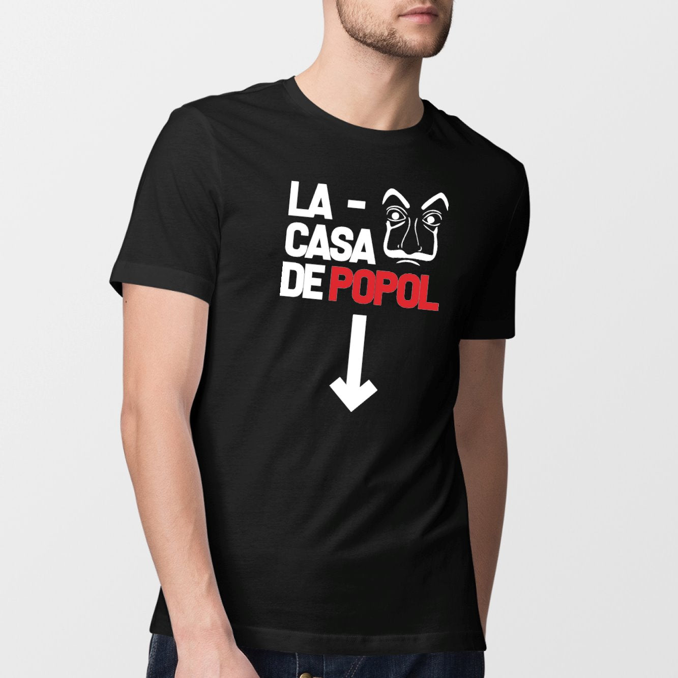 T-Shirt Homme Casa de popol Noir