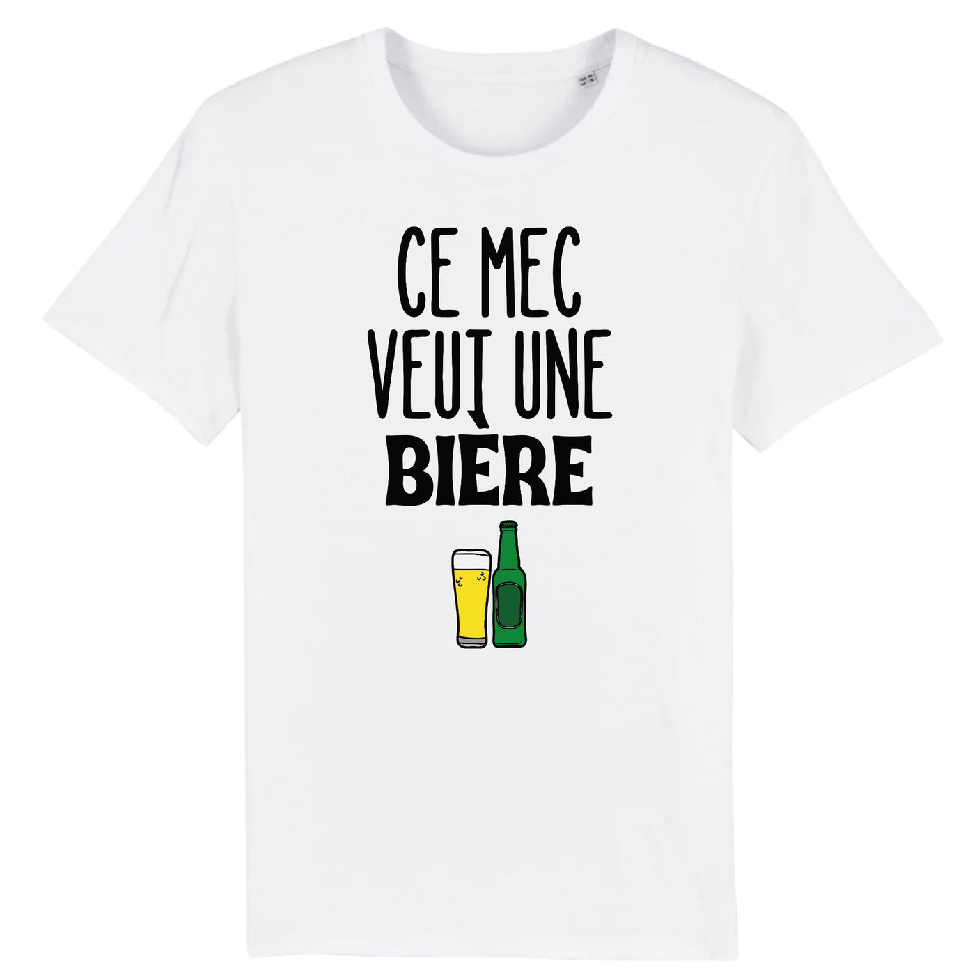 T-Shirt Homme Ce mec veut une bière 