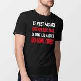 T-Shirt Homme Ce n'est pas moi qui explique mal Noir