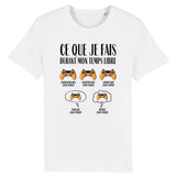 T-Shirt Homme Ce que je fais durant mon temps libre Jeux vidéo 