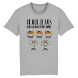 T-Shirt Homme Ce que je fais durant mon temps libre Jeux vidéo 