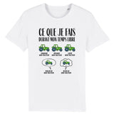 T-Shirt Homme Ce que je fais durant mon temps libre Tracteur 