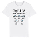 T-Shirt Homme Ce que je fais durant mon temps libre Vélo 