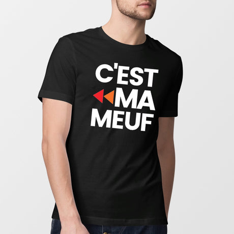 T-Shirt Homme C'est ma meuf Noir