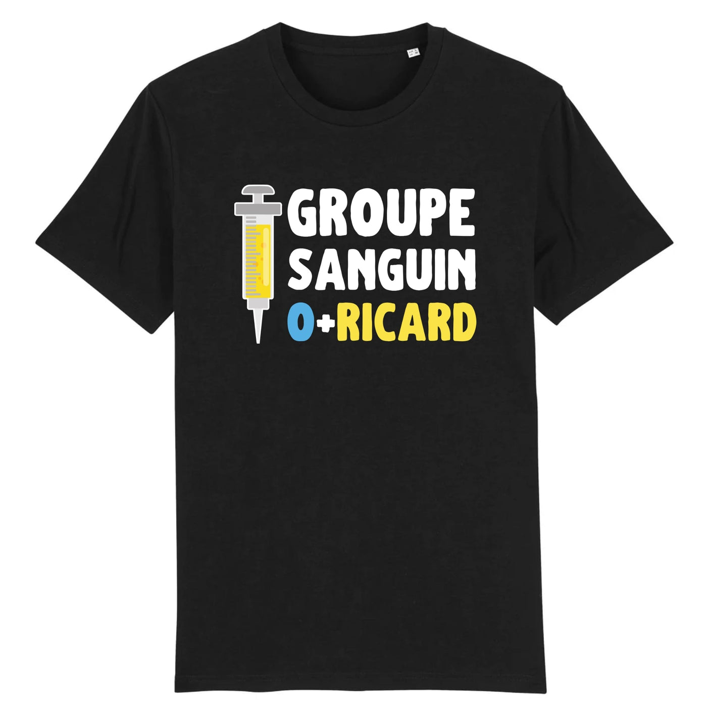 T-Shirt Homme Groupe sanguin O + Ricard 