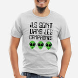 T-Shirt Homme Ils sont dans les campagnes Gris