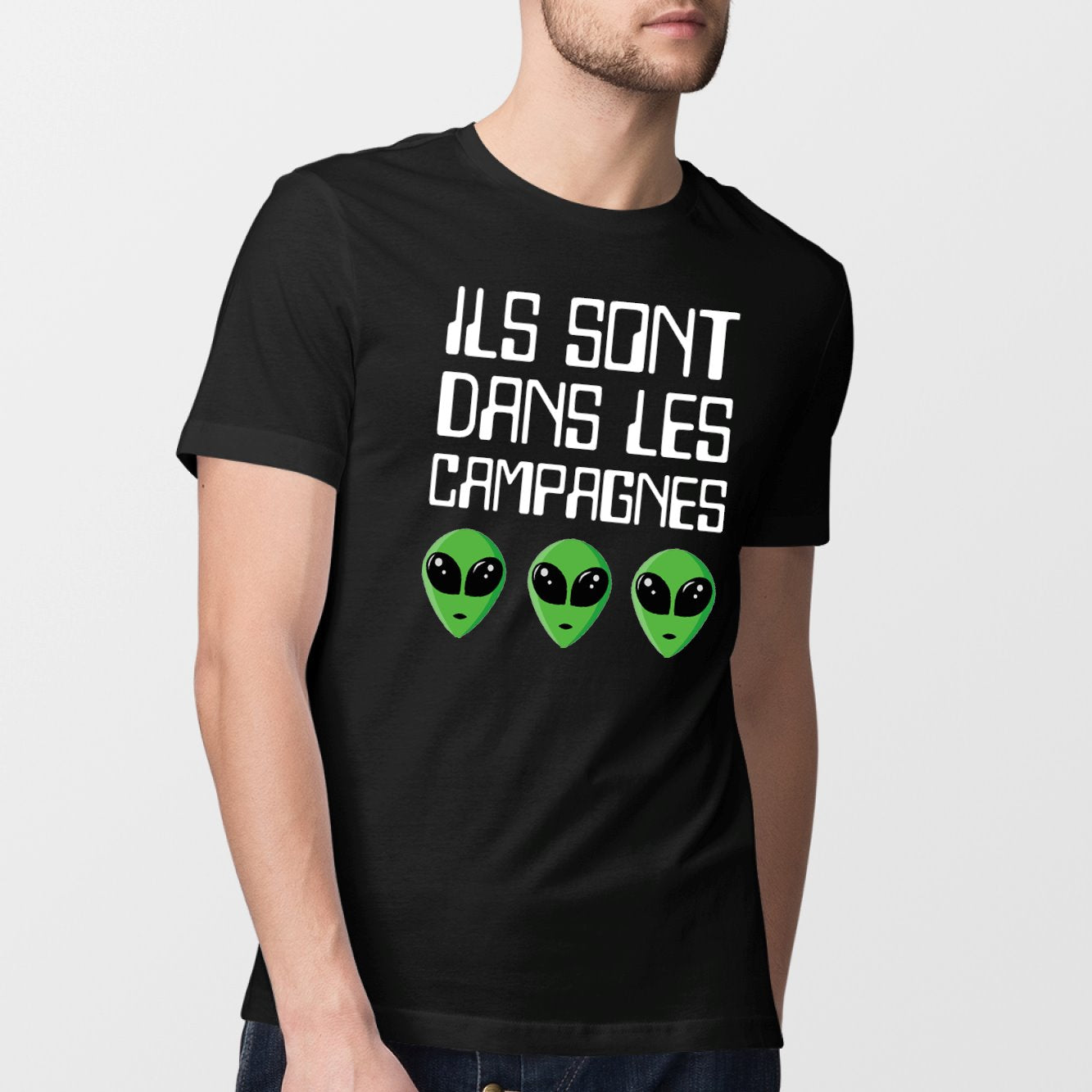 T-Shirt Homme Ils sont dans les campagnes Noir