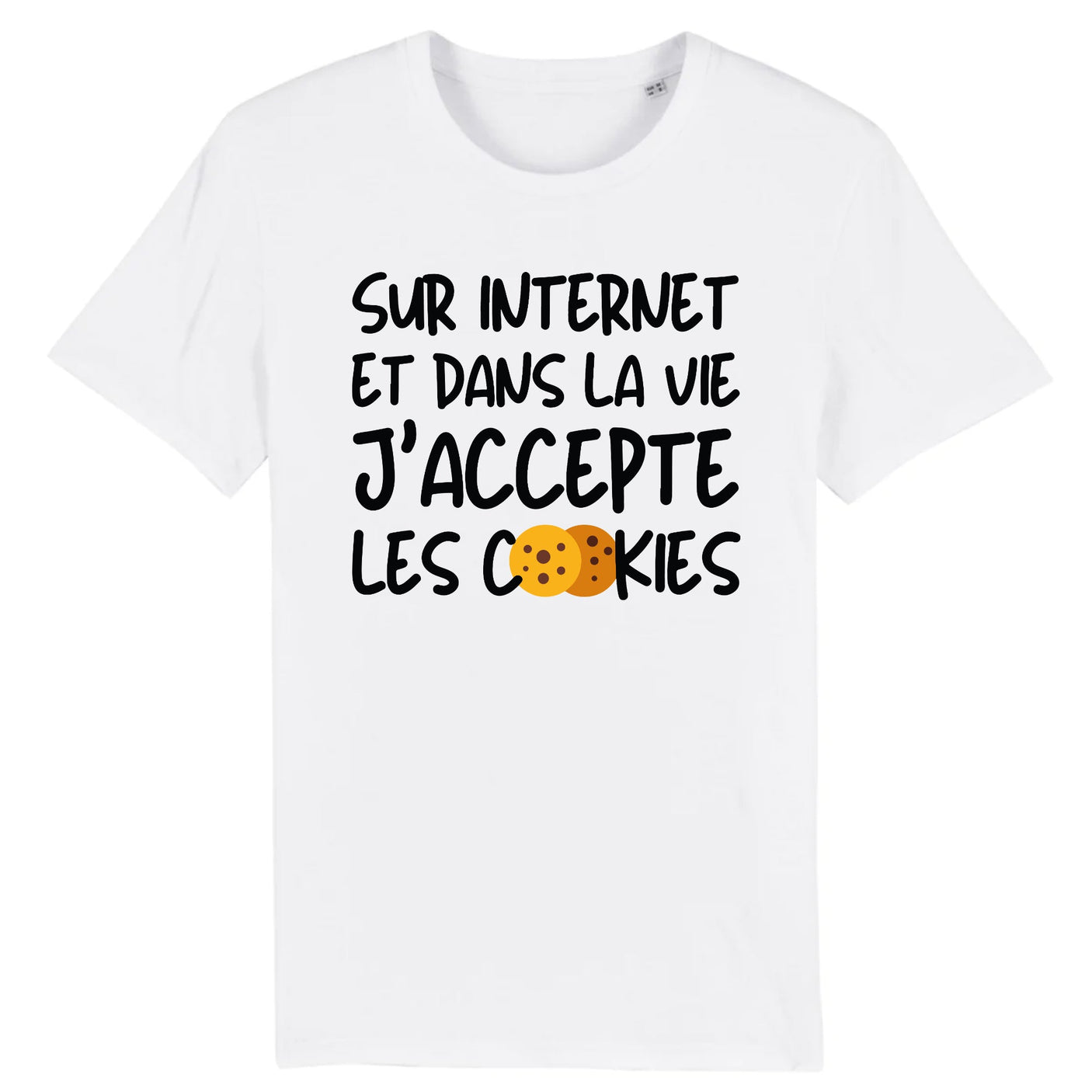 T-Shirt Homme J'accepte les cookies 