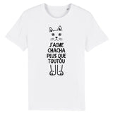 T-Shirt Homme J'aime chacha plus que toutou 