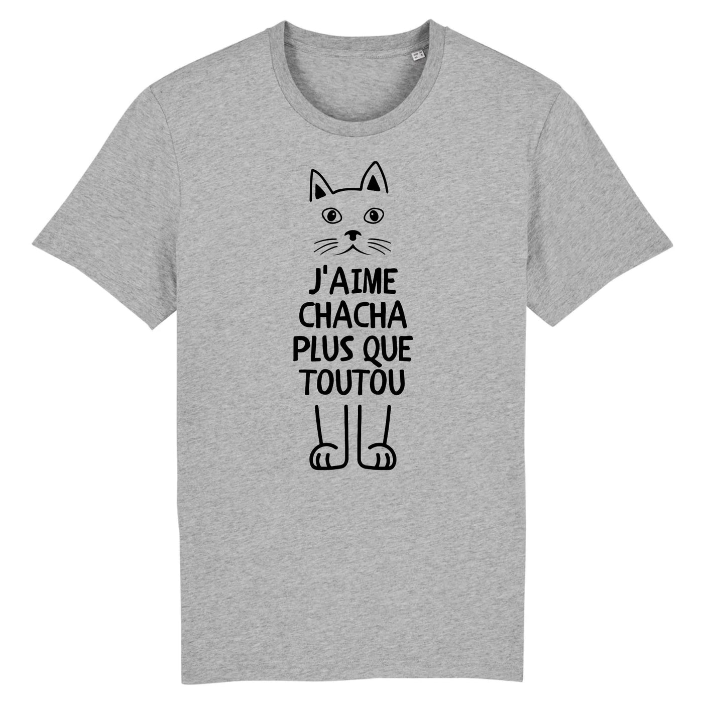 T-Shirt Homme J'aime chacha plus que toutou 