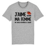 T-Shirt Homme J'aime quand ma femme me laisse regarder le rugby 