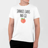 T-Shirt Homme Jamais sans ma go Blanc