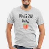 T-Shirt Homme Jamais sans ma go Gris