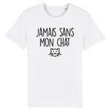 T-Shirt Homme Jamais sans mon chat 