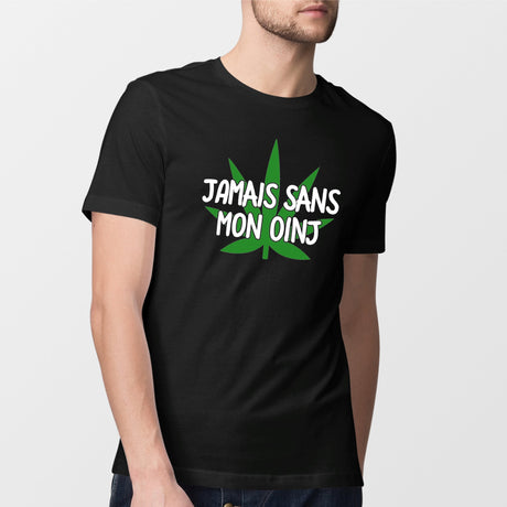 T-Shirt Homme Jamais sans mon oinj Noir