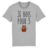 T-Shirt Homme Je bois pour 3 