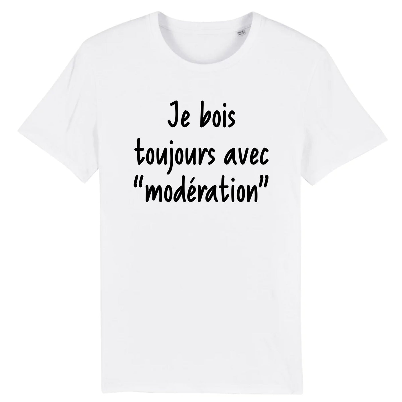 T-Shirt Homme Je bois toujours avec modération 