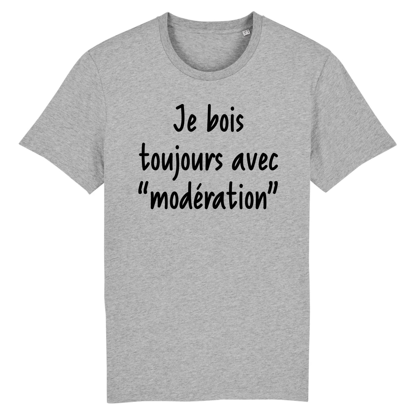 T-Shirt Homme Je bois toujours avec modération 