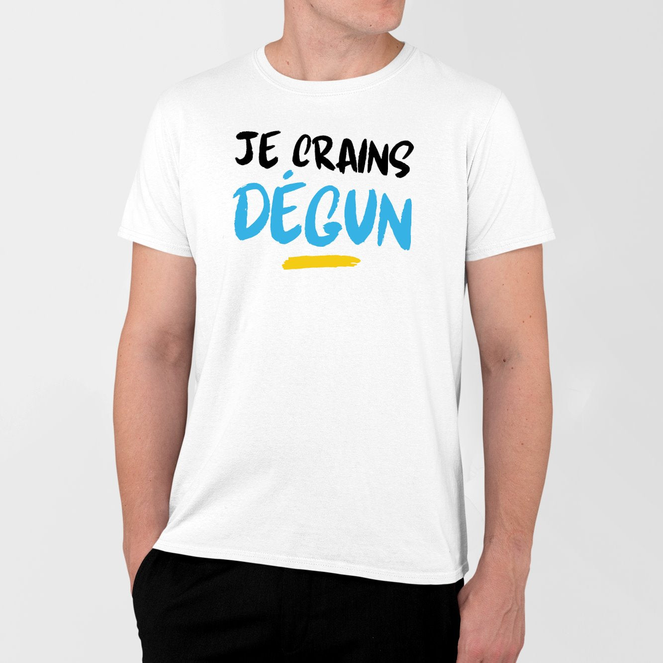 T-Shirt Homme Je crains dégun Blanc