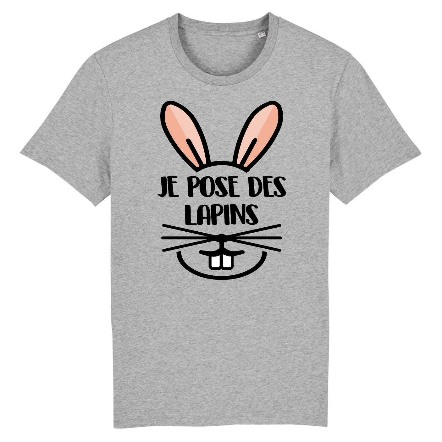 T-Shirt Homme Je pose des lapins 