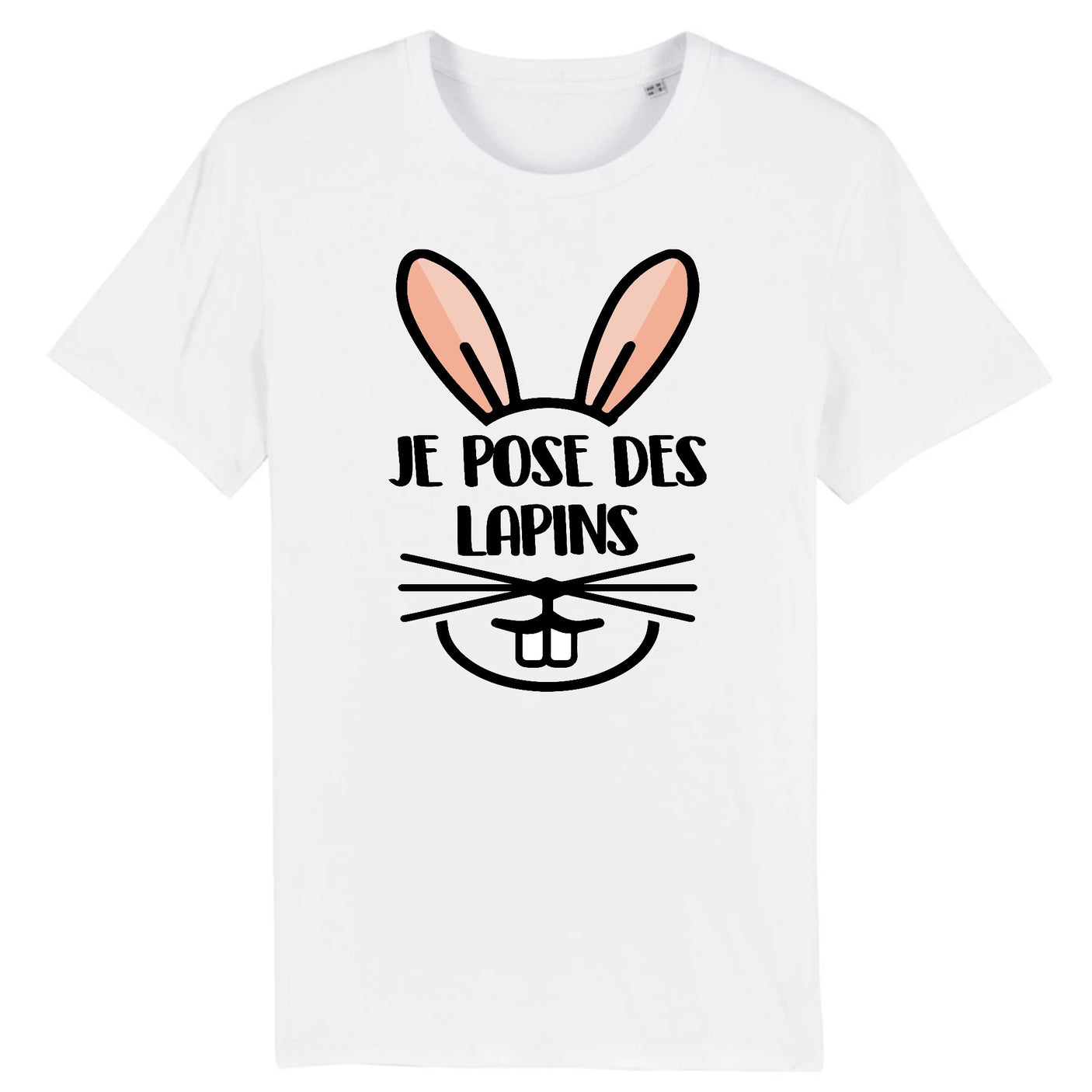 T-Shirt Homme Je pose des lapins 