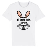 T-Shirt Homme Je pose des lapins 