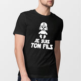 T-Shirt Homme Je suis ton fils Noir