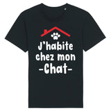 T-Shirt Homme J'habite chez mon chat 