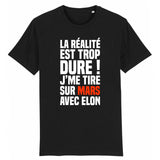 T-Shirt Homme J'me tire sur Mars avec Elon 