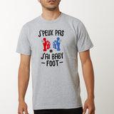 T-Shirt Homme J'peux pas j'ai baby-foot Gris